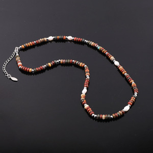 Collar de Perlas de Agua Dulce Naturales Planas de 4 mm, Impermeable y de Alta Calidad, para Mujer, JNK9422 - Product Image 5