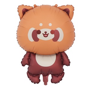 Nouveau style populaire dessin animé ours ballon en aluminium petit panda décorations de fête ballons en aluminium - Product Image 1