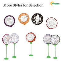 Kit de ballons de griffonnage bricolage populaire pour enfants ensemble de peinture créative multi-motifs avec matériel en papier jeu d'artisanat amusant