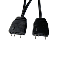 Kabel Splitter ARGB 5V 3Pin yang Dapat Diatur Alamatnya, Adaptor 1 ke 3 untuk Casing PC, Kipas Pendingin Tiga, Sinkronisasi Pencahayaan RGB, Ekspansi