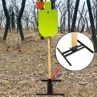 Base de support de cible 2x4 pour cibles de tir en acier AR500 - Base double en forme de T pour stand de tir en extérieur