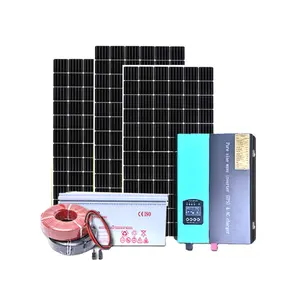 Zonne-Energiesysteem 3000 Met Een Volledige Set Fotovoltaïsche Energieopwekking Voor Huishoudelijk Gebruik 10000 Off-Grid Energieopslag Landbouwboerderij