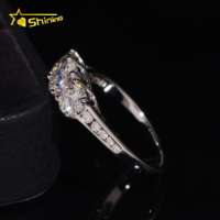 Bijoux fins, bague de mariage en argent sterling 925 certifiée IGI, diamant rond brillant de couleur D, diamant de laboratoire, bague de fiançailles pour femme