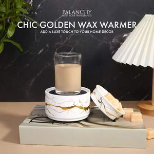 Aromaterapi balmumu erir elektrikli seramik yağ yakıcı balmumu eriyik sıcak Vintage çay işık ağda ısıtıcı kiti - Product Image 6