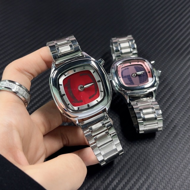 OEM Vintage Square Wristwatch for Men New Digital Display Future Tech Style Alloy Case Glass Reloj De Hombre Relogio Masculino