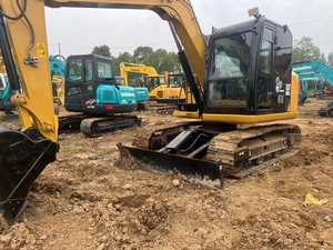 Pompe Caterpillar de bonne qualité 308c 308e 308d, excavatrice hydraulique sur chenilles Cat, excavatrice de 8 tonnes d'occasion, attache rapide, brise-roche - Product Image 3