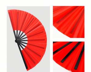 Abanicos Plegables Grandes de Bambú de 13 Pulgadas, Abanicos Blancos Portátiles para Sublimación, Decoración para Fiestas, Patrón para Recuerdos de Halloween - Product Image 3