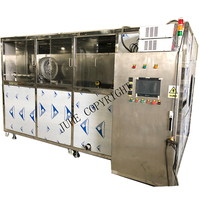 Nettoyeurs à pièces de tambour rotative industrielle, avec nettoyage ultrasonique, spray de froissage et séchage à air chaud pour dégraissage