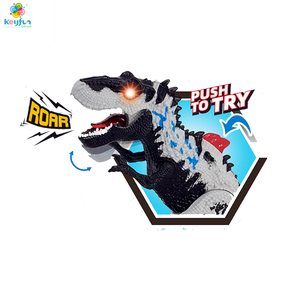 Ensemble d'aventure éducatif en plastique unisexe avec dinosaures, animaux et véhicules, avec lumières et sons, scène de sauvetage, jouet cadeau pour enfants - Product Image 3