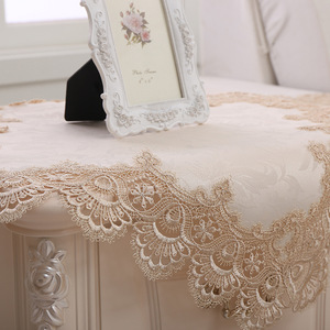 Mantel Rectangular para Mesa de Centro, Moderno, Antipolvo, de Tela Soluble en Agua con Encaje - Product Image 2