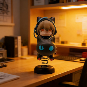 Figurine <span class=keywords><strong>de</strong></span> bureau Shadow Figure avec visages interchangeables, jouet à bascule humanoï<span class=keywords><strong>de</strong></span>, ornement pour tableau <span class=keywords><strong>de</strong></span> bord <span class=keywords><strong>de</strong></span> voiture - Product Image 1