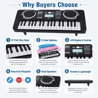 Hot Sale 37-key Electronic Piano Keyboard Music Learning Educational Simulation Children Baby Toys Musical Instrument for Kids