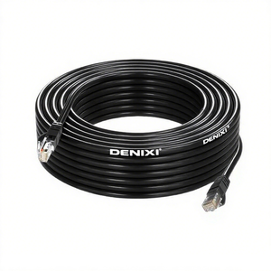 Denixi nhà máy tùy chỉnh 15m <span class=keywords><strong>cat6A</strong></span> cáp thông tin liên lạc 8-Cores Twisted-Pair CCA Ethernet Network Cable cho ngoài trời kỹ thuật sử dụng - Product Image 1