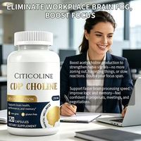 120 capsules de choline naturelle pour adultes pour soutenir la santé du cerveau, stimuler l'immunité, soulager la fatigue et favoriser la croissance des cheveux