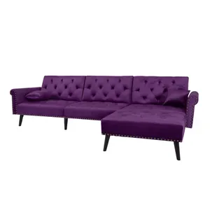 Einfache Moderne ecke Sofa Cabrio Schlaf Couch Bett Wohnzimmer Möbel schlafsofa Wohnzimmer + Raum + Sofas