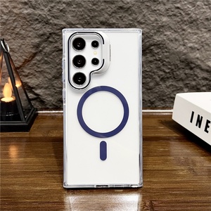 Magnetic Charging Phone Case for Samsung S24 Ultra Shockproof Phone Cases With <b>Lens</b> <b>Protector</b> Kickstand for Samsung S24 - Product Image 4