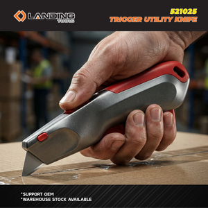 Cuchillo Multiusos 521025, Cortador de Cajas de Alta Resistencia para Logística de Almacén, Hoja de Acero SK5, Mango Ergonómico - Product Image 4