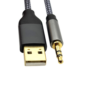 Cable de Audio USB <span class=keywords><strong>a</strong></span> 3.5mm, <span class=keywords><strong>Adaptador</strong></span> USB-<span class=keywords><strong>A</strong></span> <span class=keywords><strong>a</strong></span> <span class=keywords><strong>3.5</strong></span> TRS Aux <span class=keywords><strong>Jack</strong></span>, Conector Chapado en Oro con Trenzado de Nailon para PC, Laptop, Altavoces y Auriculares - Product Image 2