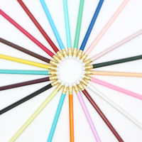 Crayon hexagonal HB de 7,5 pouces avec gomme, crayon pas cher sans impression, accepte le logo personnalisé en stock