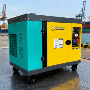 เครื่องกำเนิดไฟฟ้าดีเซลแบบพกพา เงียบ ไร้เสียงรบกวน ขายส่ง ขนาด 10kw 12kw 15kw 20kw พร้อมไดนาโมทองแดงแท้ ATS สำหรับใช้ในครัวเรือนขนาดเล็ก - Product Image 1