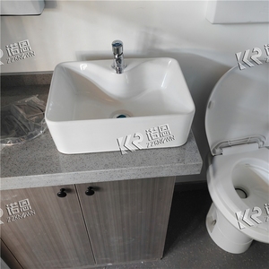 ห้องน้ำเคลื่อนที่หรูหราสำหรับรถยนต์วีไอพีกลางแจ้ง พร้อมฝักบัวอาบน้ำ ห้องสุขาแบบพกพาสำหรับรถพ่วง - Product Image 2