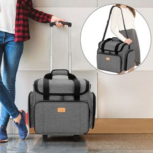 Free sample Outside Travel Pull-rod Insert Sewing Machine Bag Handbag Sewing Machine <b>Knitting</b> Tool <b>Storage</b> Bag - Product Image 6