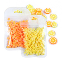 5Mm Fruit Polymeer Klei Plakjes Citroenmix Fruit Zachte Klei Slijm Hars Vuller Voor Nail Art Epoxy Schimmel Diy Ambacht Maken Groothandel