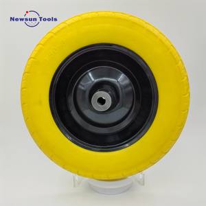 Neumático para <span class=keywords><strong>carretilla</strong></span>, <span class=keywords><strong>rueda</strong></span> de espuma PU para <span class=keywords><strong>carretilla</strong></span> de 14 pulgadas, neumático sólido sin planos 3,50-8 y <span class=keywords><strong>rueda</strong></span> con orificio de <span class=keywords><strong>eje</strong></span> de 5/8 "para camión de mano - Product Image 2