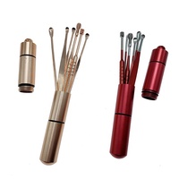 Kit de nettoyage d'oreilles professionnel en acier inoxydable, outil de qualité supérieure pour l'élimination des cérumènes à usage domestique