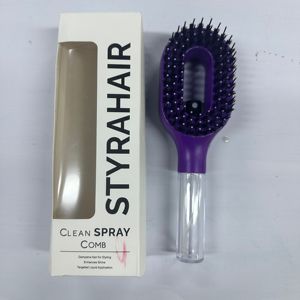 Cepillo pulverizador 2 en 1 para cabello con pulverizador de agua integrado, para uso en seco y húmedo, con función de masaje y para eliminar el frizz, para el hogar - Product Image 6