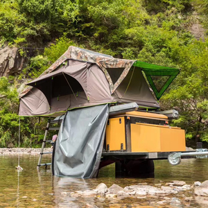 <span class=keywords><strong>Camping</strong></span> en plein air 4x4 Offroad voiture Pliable Coque rigide Tente de toit en aluminium pour voiture - Product Image 1