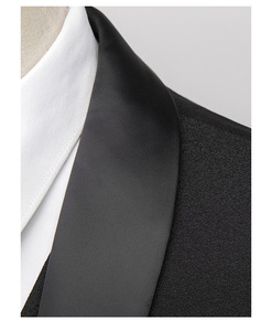 <span class=keywords><strong>Costume</strong></span> formel classique noir <span class=keywords><strong>pour</strong></span> <span class=keywords><strong>homme</strong></span>, 3 pièces, veste, gilet, pantalon long, <span class=keywords><strong>pour</strong></span> les mariages, le marié ou le papa en tenue de cérémonie - Product Image 2