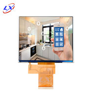 Layar LCD Persegi 3.95 inci 480*480 Kecerahan Tinggi Sudut Pandang Bebas, Layar LCD Kustom