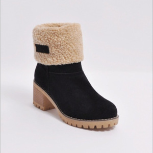 Wish2021 <span class=keywords><strong>Bottes</strong></span> d'hiver grande taille pour femmes, <span class=keywords><strong>bottes</strong></span> de neige à fourrure, bottines à double portée pour l'Europe, les États-Unis, nouveauté - Product Image 5