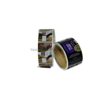 Étiquette autocollante personnalisée en vinyle BOPP PP imperméable en rouleau pour bouteille de produits chimiques quotidiens