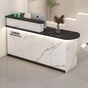 Sober New Design Durable Reception Desk Modern Small Office Customer Service Counter Front Beauty Salon Reception Desk - Product Image 4