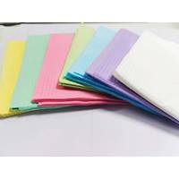 125 pièces jetables dentaire Poly bavoir Patient serviette en papier 3 couches/dents bavoir dentaire