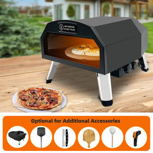 <span class=keywords><strong>Four</strong></span> à pizza miniature autonome en acier inoxydable avec pierre rotative, alimenté au gaz, pour hôtel, voiture et usage extérieur - Product Image 5