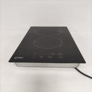 Placa de Cocina Eléctrica de Cerámica Integrada con 2 Quemadores, Temporizador y Bloqueo de Seguridad para Niños, Ensamblaje de Elemento de Placa de Cocción por Infrarrojos - Product Image 5