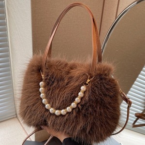Nuevo bolso de felpa estilo invierno, elegante y versátil, bolso de hombro para mujer, bolso cruzado, bolso de mano - Product Image 4