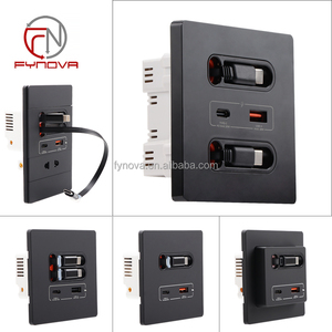 12W 20W Schnelllade-<span class=keywords><strong>USB</strong></span>-Buchse mit Teleskop-Ladele itung 2 <span class=keywords><strong>USB</strong></span> C Universal-Steckdose mit <span class=keywords><strong>USB</strong></span>-Glas für Office Home - Product Image 1