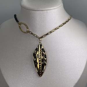 Women's Bohemian Style Gold Plated Alloy <b>Statement</b> <b>Necklace</b> with Crystal Rhinestone Plant Pattern Box Chain for Party - Product Image 1