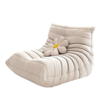 Sofá Convertible de 3 Plazas de Cuero Genuino Moderno en Oferta, Sofá Tatami para Sala de Estar, Sofá Relajante