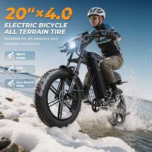 Bicicleta de Montaña de 20 Pulgadas con Motor Trasero, Cuadro de Acero al Carbono, Batería de 48V 1512Wh, 7 Velocidades, Directo de Fábrica, Stock en la UE - Product Image 3
