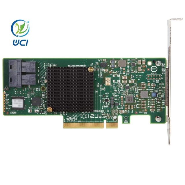 Original Megaraid 9341-8i Broadcom Lsi LSI00407 PCI-Express 3.0 X8 Low Profile SATA SAS Eight-Port 12Gb/s RAID Controller WFN6R