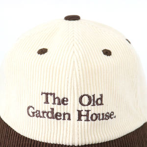 Casquettes de baseball en velours côtelé à visière incurvée à 6 panneaux non structurées décontractées à deux tons pour filles avec logo brodé personnalisé de conception de mode - Product Image 5