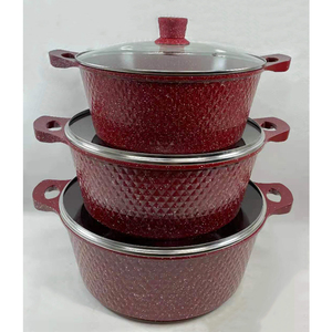 Cocina/32/36/40CM grande sartén antiadherente de fundición de la olla de cocina de aluminio antiadherente de granito de cazuela de utensilios de cocina negro - Product Image 2