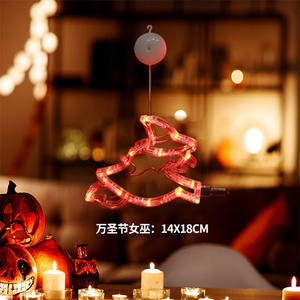 Luz colgante de pared de nuevo estilo para fiesta de boda Navidad Halloween Led <span class=keywords><strong>araña</strong></span> fantasma bruja lámpara de ventosa - Product Image 5