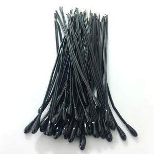10K 50K 100K 3950 Ntc Temperatuursensor Epoxykop 4.2*14Mm, Pvc UL2651-26 Parallelle Draadlengte 200Mm - Product Image 1