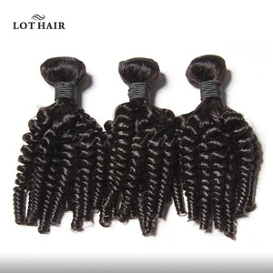 Extensiones de Cabello Humano Virgen Remy Brasileño, Rizado y Voluminoso, de Longitud Corta, Color Natural, Cabello Aunty Funmi, Sin Caída ni Enredos - Product Image 5